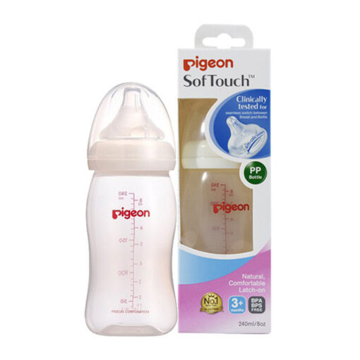 Bình Sữa PP Plus 240ml NV Silicon siêu mềm Plus